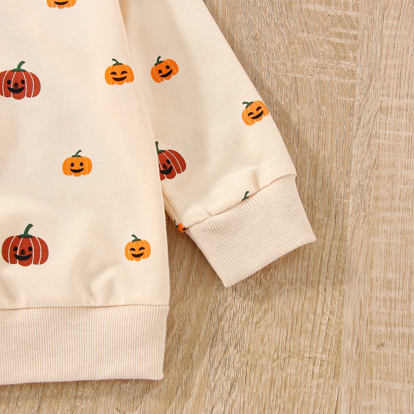 Halloween Pumpkin Sweatshirt & Bubble Romper Outfit for Toddler Baby Boys & Girls - Cute Oversized Onesie for Fall Festivities & Photo Shoots