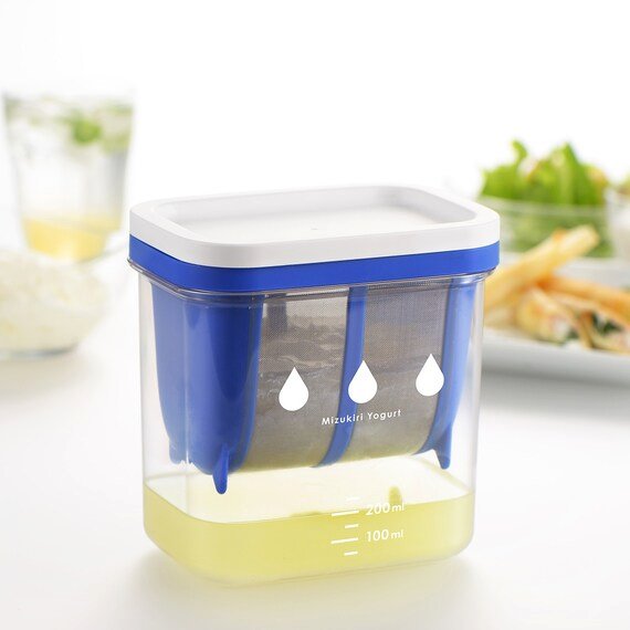 Akebono ST 3000 Greek Yogurt Maker - Premium Yogurt Strainer for Homemade Greek Yogurt & Cheese - Perfect for Breakfast, Smoothies & Healthy Snacks