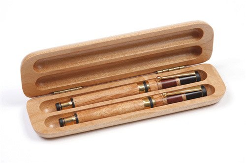 Premium Lanier Pens Gift Box - Elegant Maple Double Fountain Pen Set for Writing, Calligraphy & Gifting | Perfect for Office, School & Special Occasions