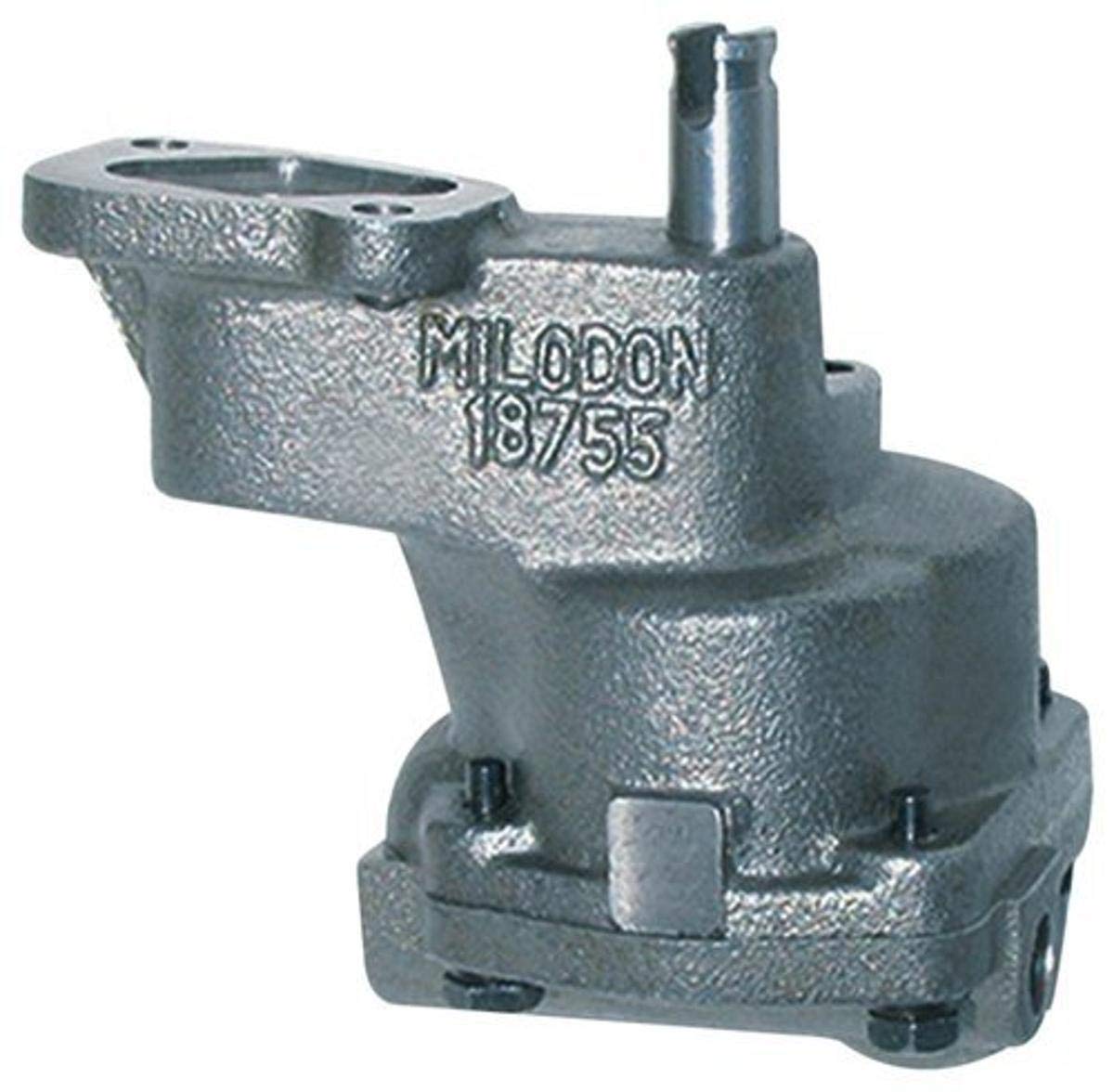 Milodon 18755 High Performance Standard Volume Oil Pump for Small Block Chevy Engines - Compatible with Chevy 262-400 V8, Ideal for Engine Rebuilds & Performance Upgrades