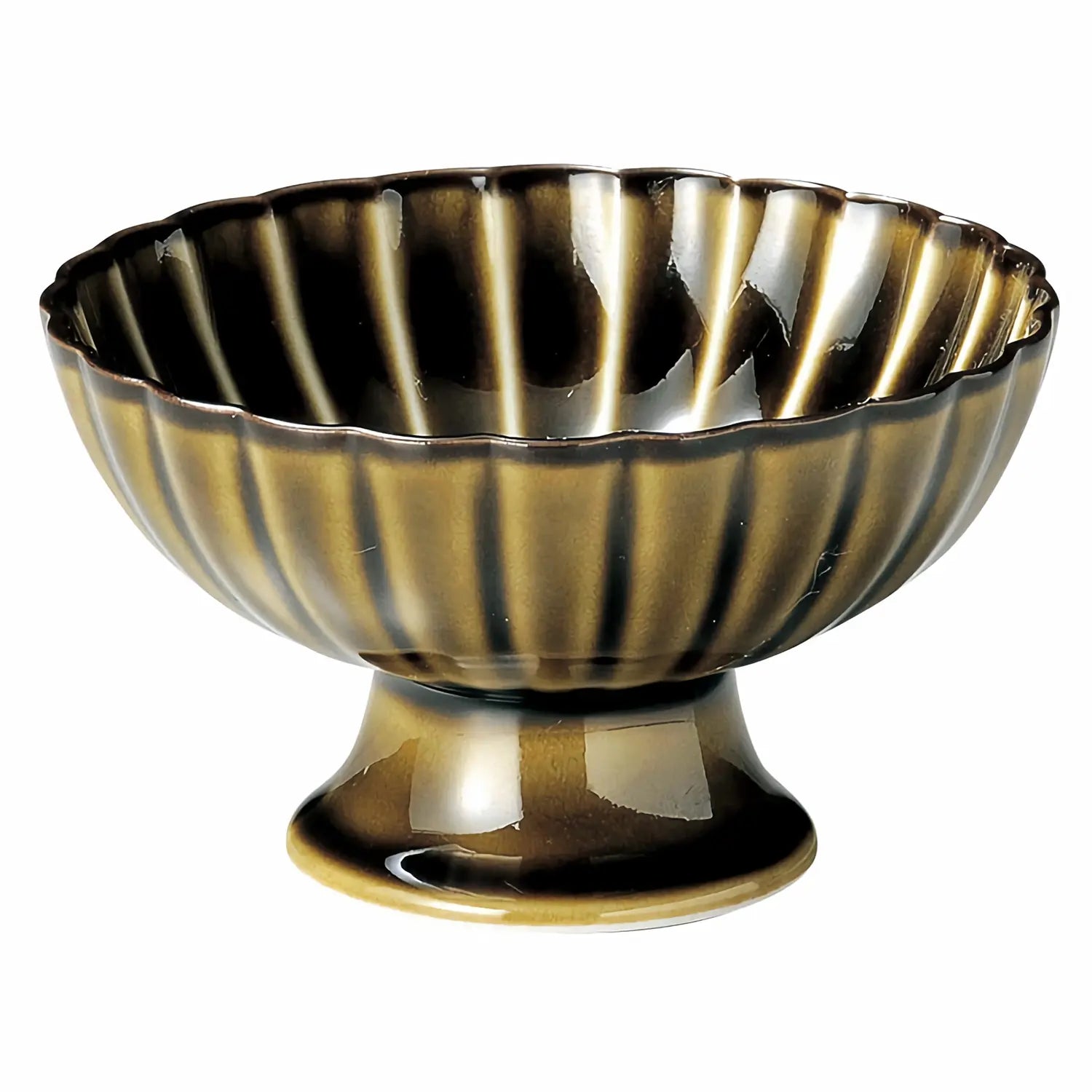 M.Style Epoch Porcelain Footed Bowl Set of 4 - Elegant Serving Dishes for Desserts, Salads & Entertaining - Perfect for Dinner Parties, Holiday Gatherings & Home Decor