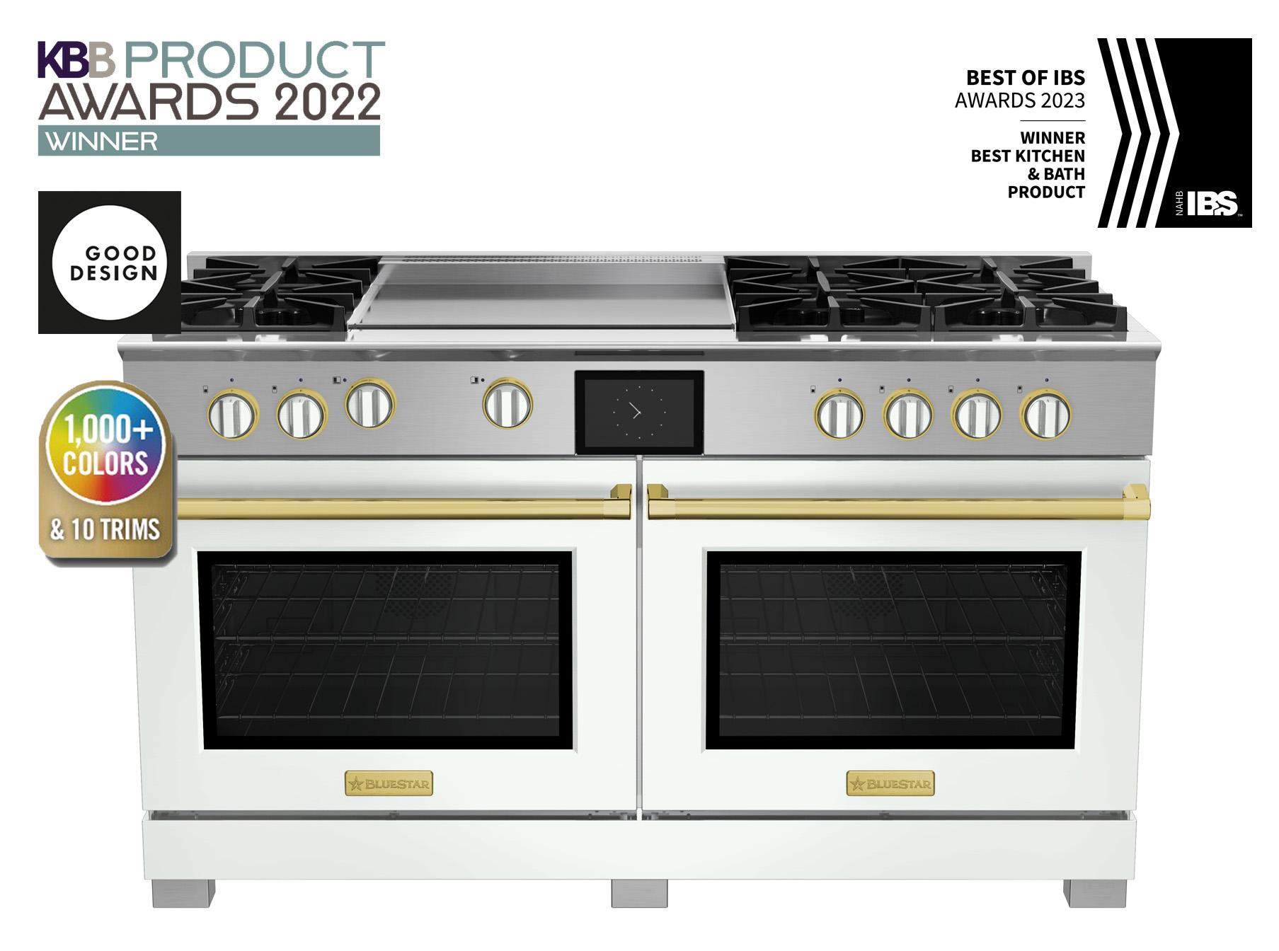 Bluestar BSDF606G 60-Inch Professional Dual Fuel Range with 24-Inch Griddle - Perfect for Home Chefs & Commercial Kitchens
