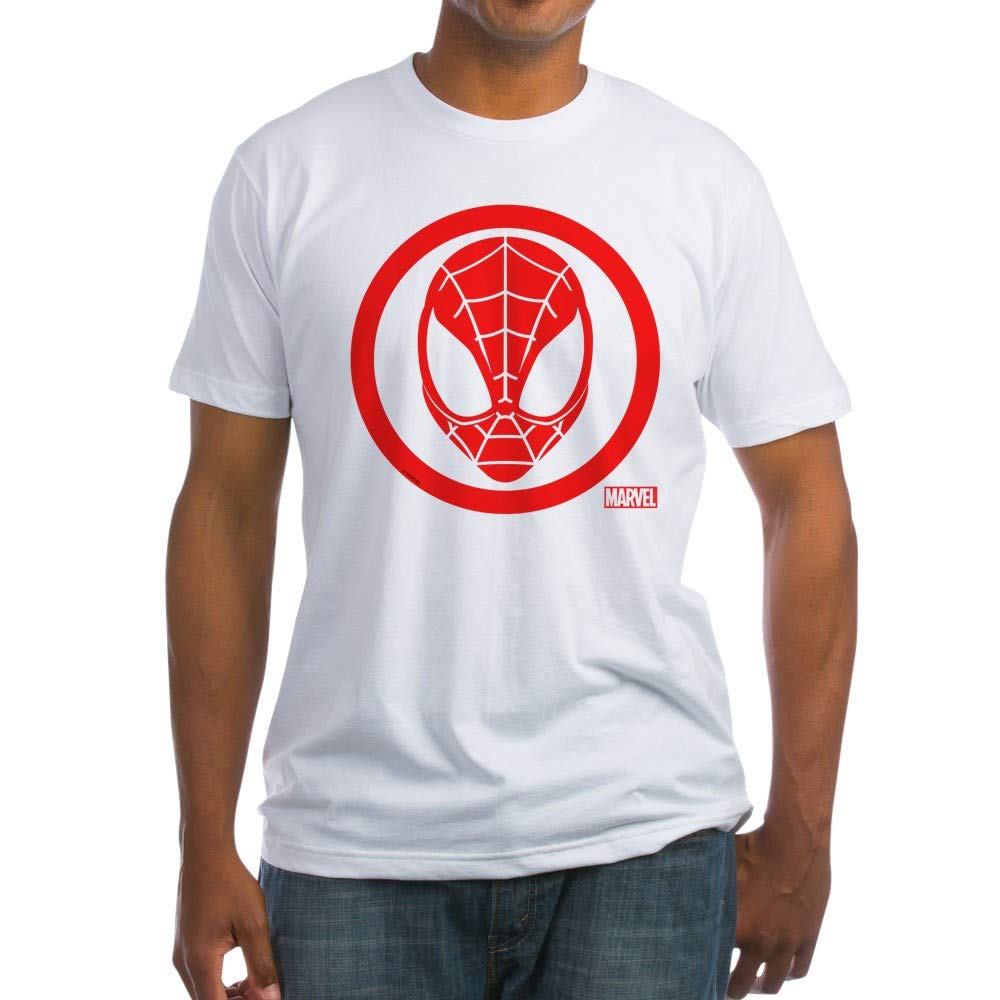 Spider-Man Shield Graphic Fitted T-Shirt for Men | Superhero Comic Design | Casual Wear & Cosplay