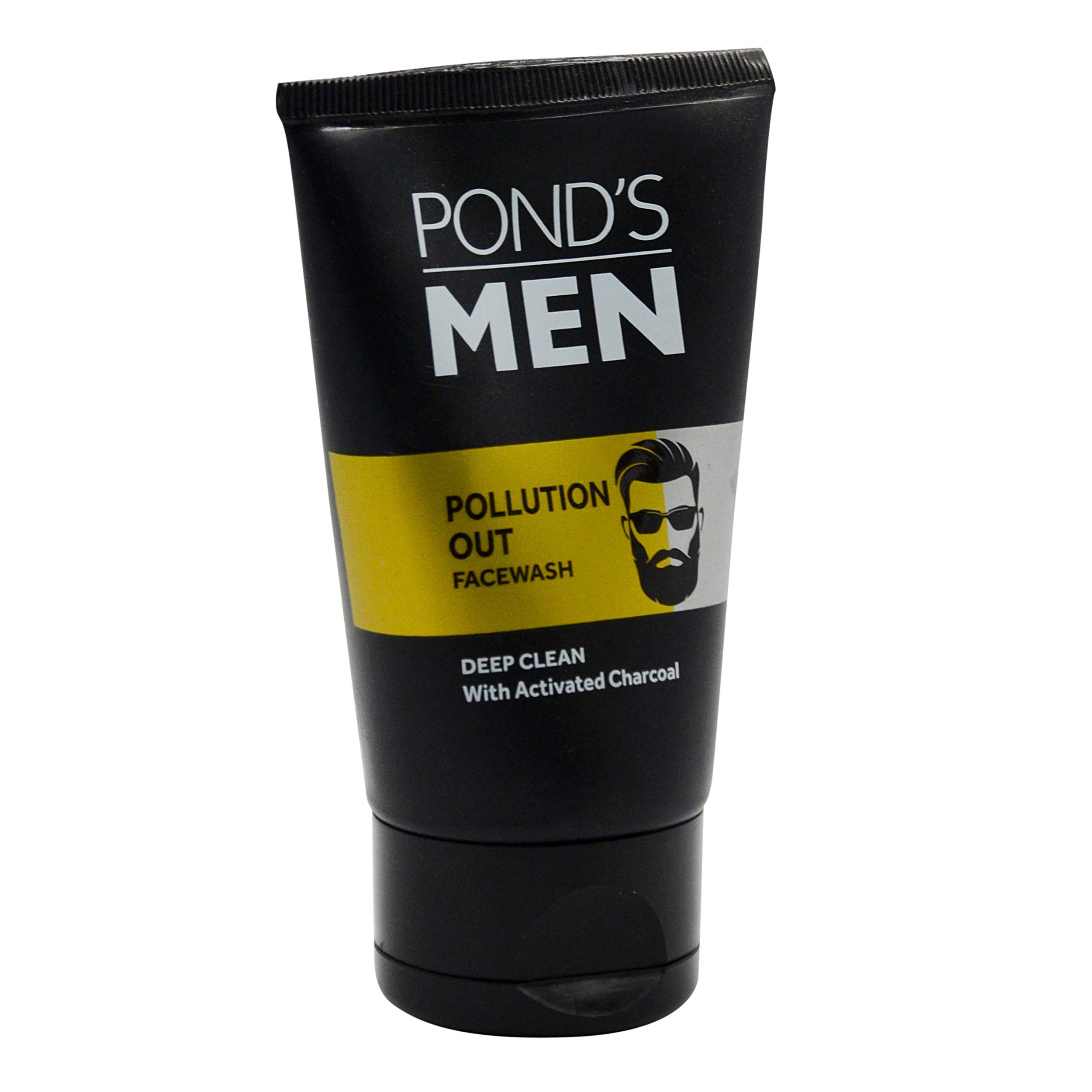 Pond's Men Pollution Out Facial Cleanser - 50g | Deep Cleansing & Detoxifying Face Wash for Men | Perfect for Daily Skincare & Removing Dirt, Oil & Pollution