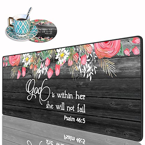 Floral Quote Bible Verse Psalm 46:5