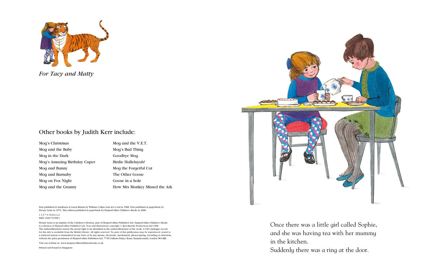 The Tiger Who Came to Tea - Classic Children's Storybook for Bedtime Reading & Family Storytime | Perfect Gift for Kids Ages 3-8