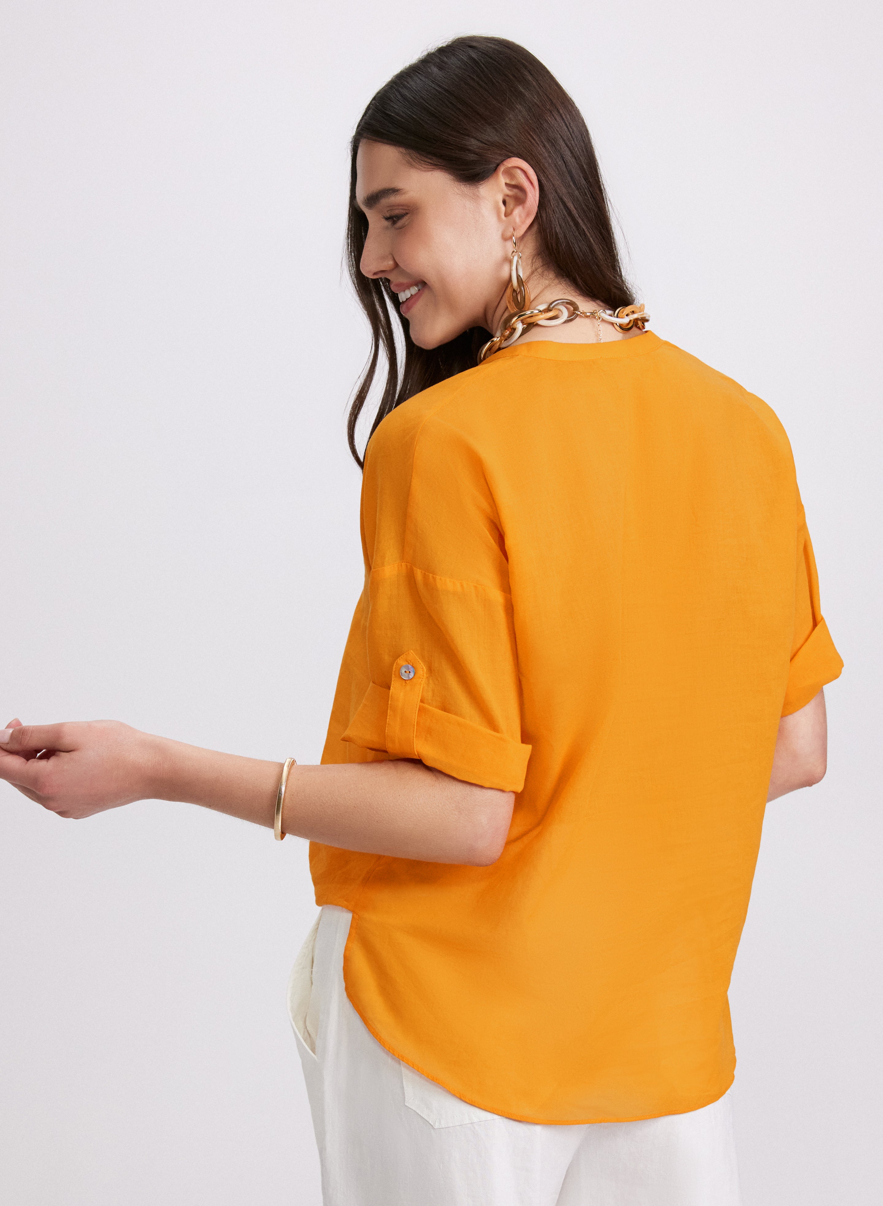 Stylish Women's Button Down Blouse - Casual & Office Wear - Perfect for Work, Date Night & Everyday Outfits