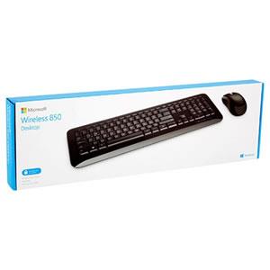Microsoft Wireless Desktop 850 Keyboard and Mouse Combo - 128 Bit AES Encryption, English Layout (Brand New) - Perfect for Home Office, Gaming & Productivity