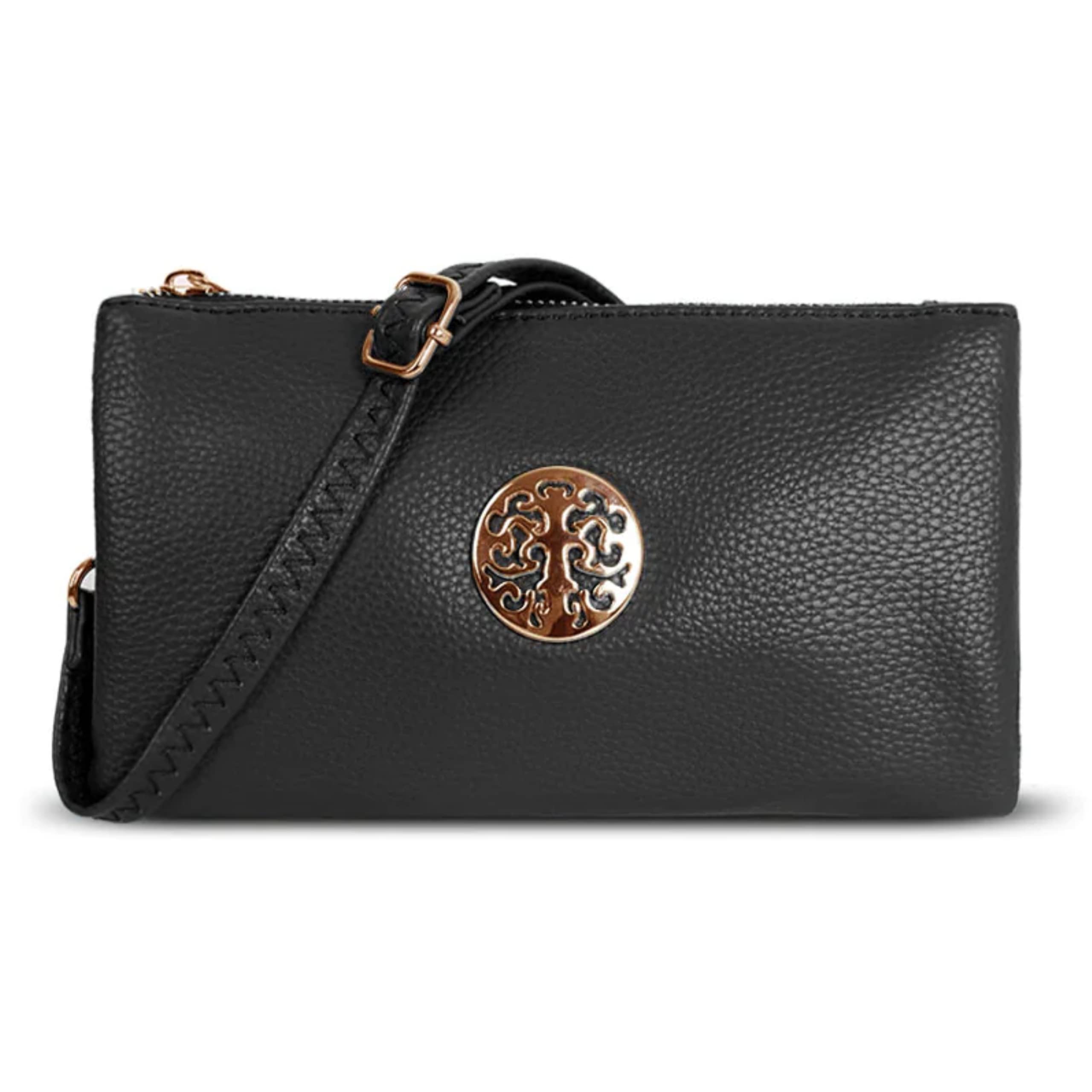 Kukubird Women's Small Clutch Bag - Crossbody Shoulder Bag with Adjustable Long Strap & Wristlet - Perfect for Evening Parties, Date Nights and Travel Accessories