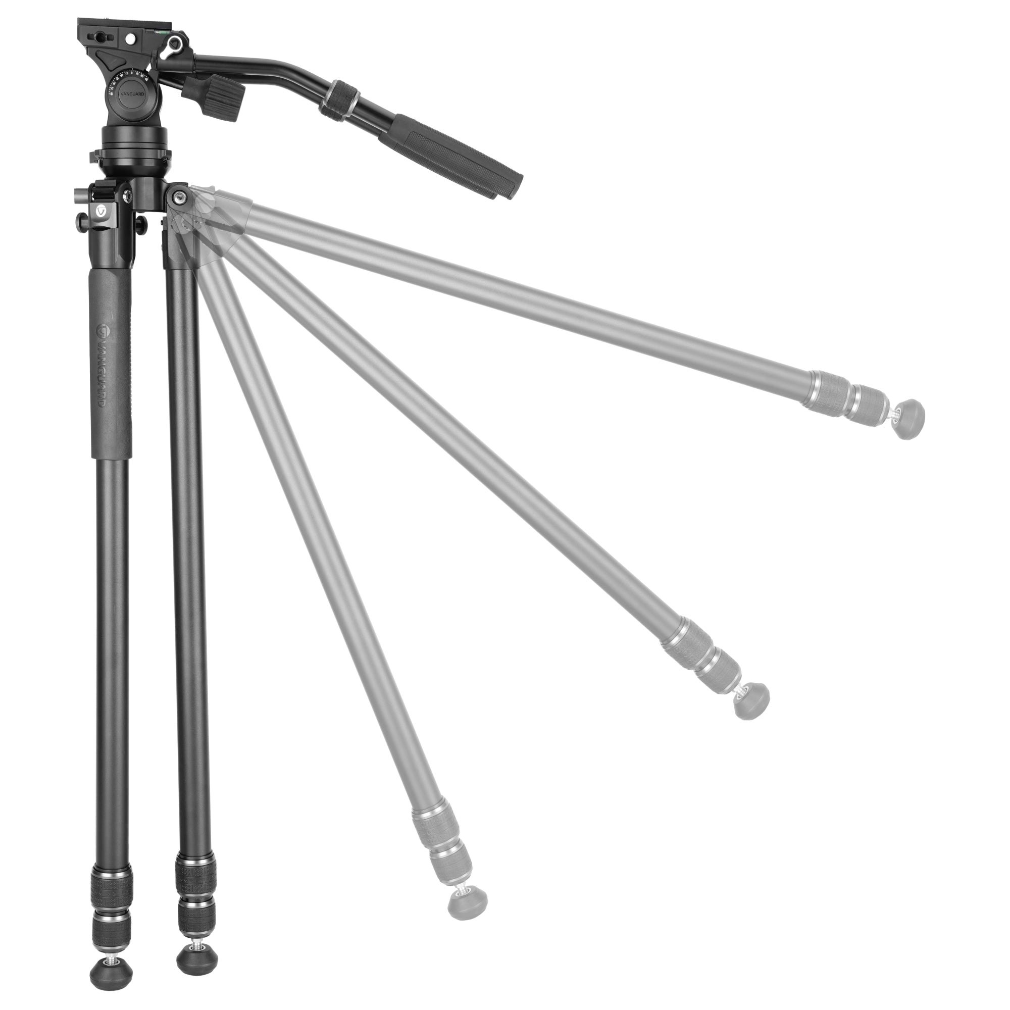 Alta Pro 3VL 303AV18 Professional Aluminum Tripod with Fluid Pan Head for DSLR Cameras - Perfect for Video Shooting, Photography & Live Streaming