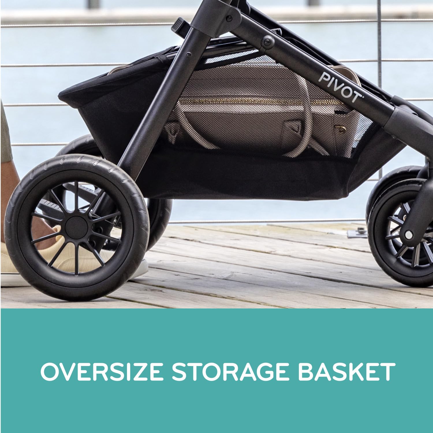 Evenflo Pivot Modular Travel System with LiteMax Infant Car Seat - Anti-Rebound Bar Safety Feature | Desert Tan Stroller & Car Seat Combo | Perfect for Newborns, Travel & Daily Use