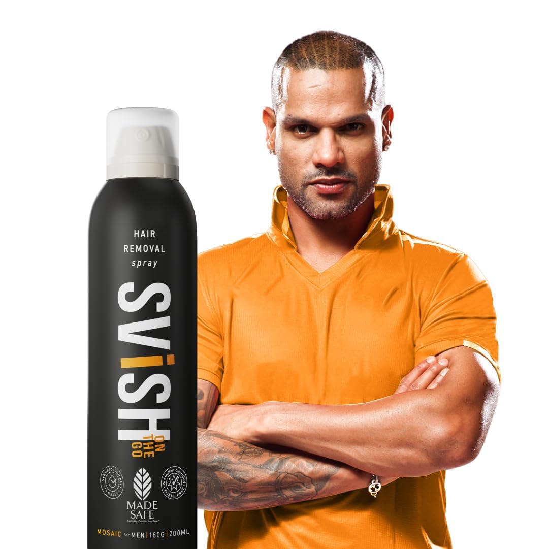 Smooth On The Go Hair Removal Spray for Men - 200ml | Painless Body Hair Removal Cream for Back, Chest, Legs, Arms & Sensitive Areas | Includes Post Hair Removal Soothing Cream (50g) | Perfect for Travel, Gym & Quick At-Home Hair Removal