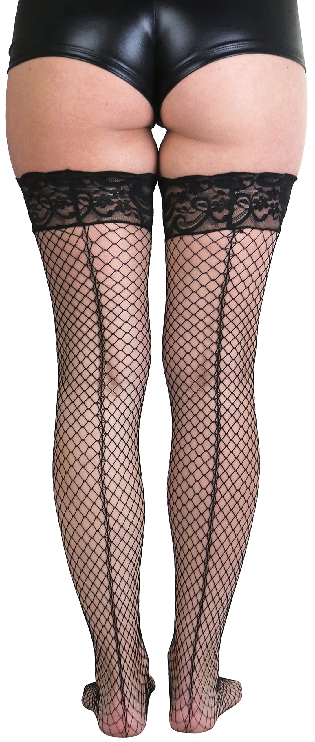 ToBeInStyle Women’s Bright & Vibrant Fishnet Thigh High Stockings - Sexy Fashion Hosiery for Parties, Cosplay & Night Out