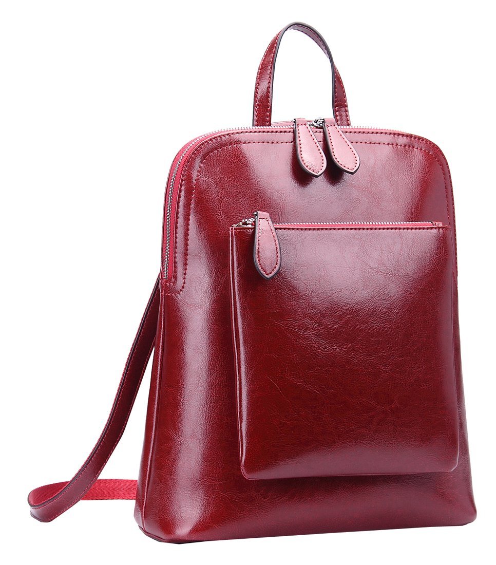 HESHE Women's Small Leather Backpack Purse - Anti-Theft Travel Backpack with Organizer | Stylish Casual Daypack for Work, School & Travel