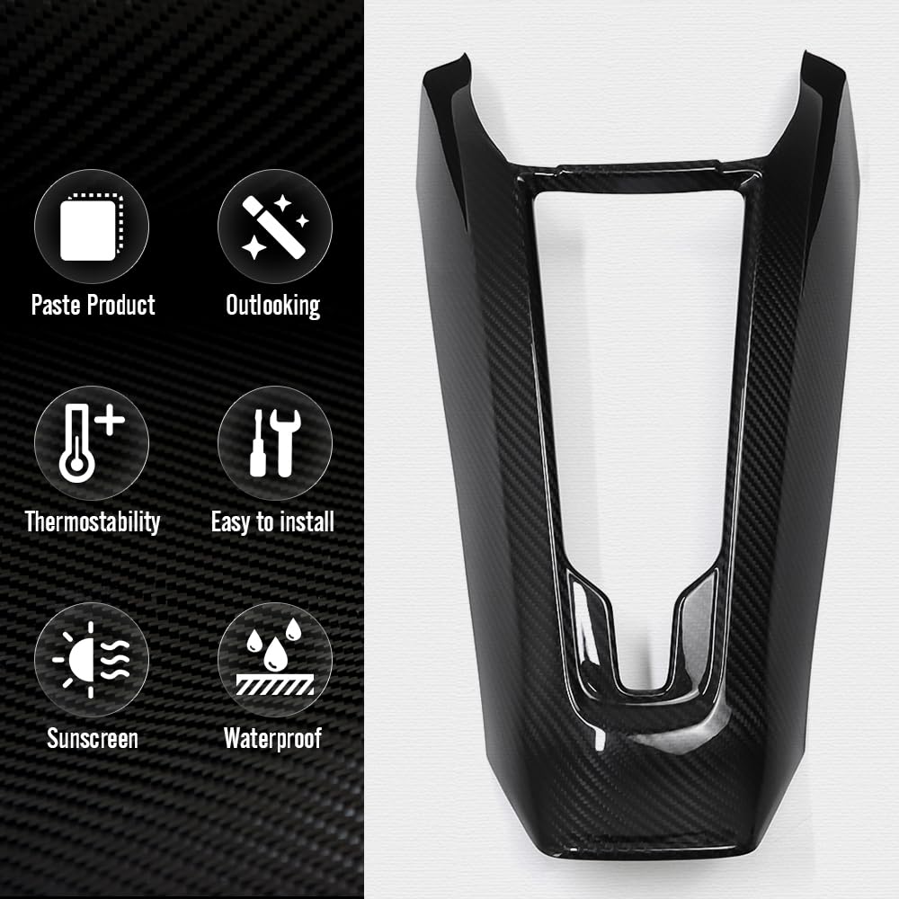 Genuine Carbon Fiber Wireless Charging Panel for Corvette C8 Z51 Z06 Coupe (2020-2024) - Center Console Phone Charger Cover | Perfect for Road Trips & Daily Commuting