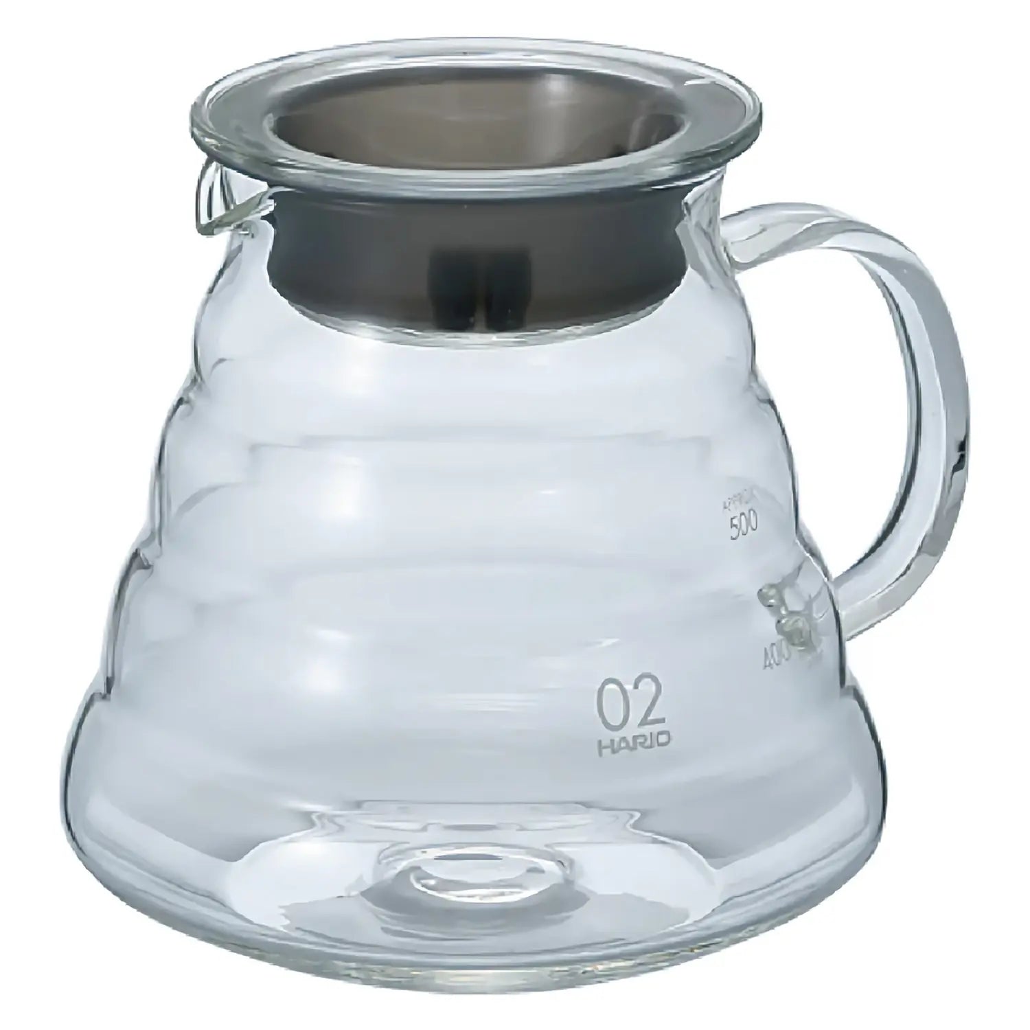 Hario V60 Heat Resistant Glass Coffee Server - Clear Dripper Carafe for Pour Over Coffee Brewing - Perfect for Home Baristas & Specialty Coffee Lovers