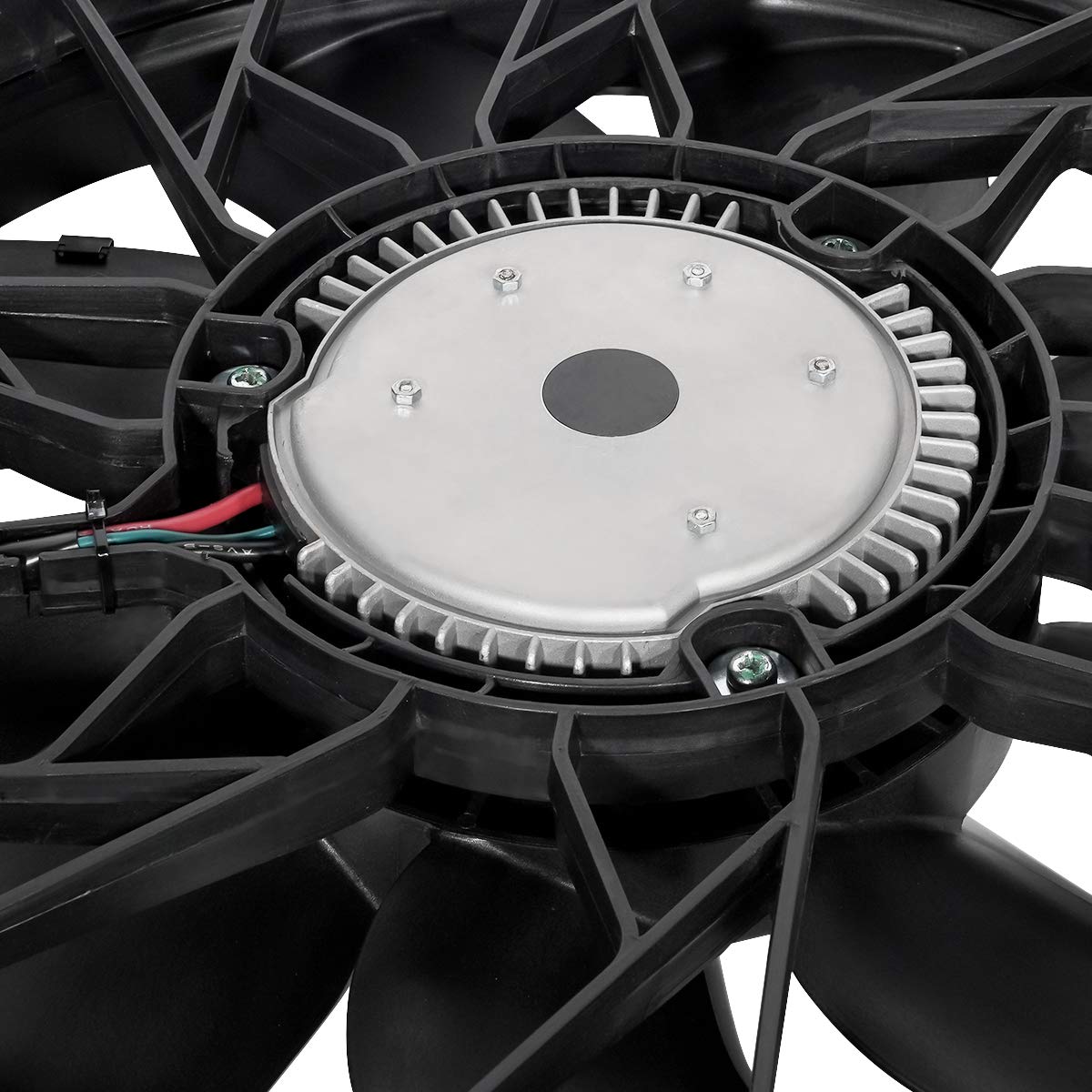 DNA MOTORING OEM-RF-0068 Black Radiator Cooling Fan Assembly - Direct Replacement for 2006-2013 Lexus IS250 - High Efficiency Cooling System Upgrade | Perfect for Engine Overheating Prevention & Summer Driving