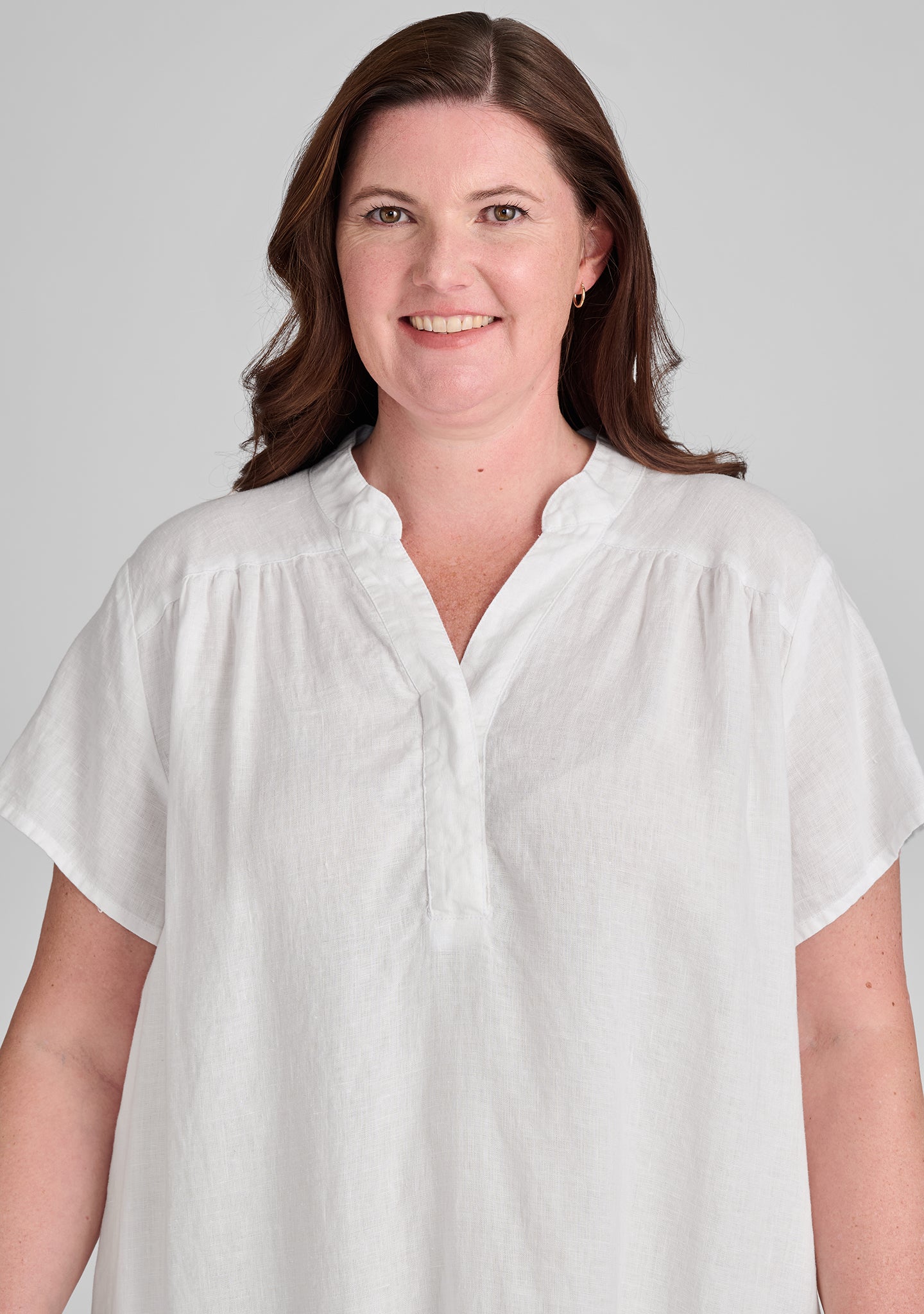 Stylish Linen Café Dress for Women - Summer Boho Maxi Dress with Pockets - Perfect for Brunch, Beach & Casual Outings