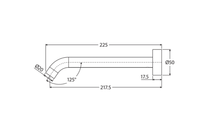 Fienza 228116MW Kaya Bathroom Sink Faucet - 220mm Matte White Basin Mixer Tap for Modern Bathrooms - Perfect for Vanities, Powder Rooms, and Guest Baths