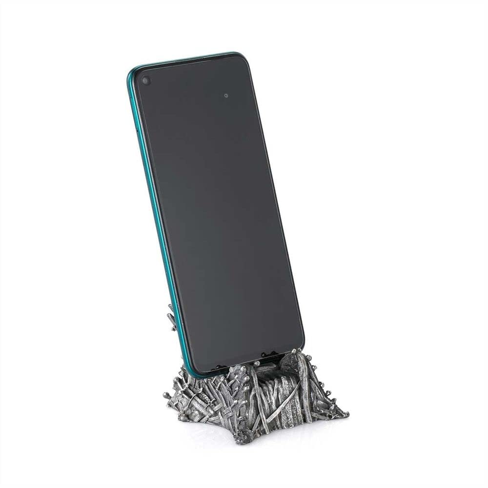 Royal Selangor Handcrafted Game of Thrones Pewter Iron Throne Phone Stand - Premium Gift for Fans - Perfect for Displaying Smartphones & Tablets in Home or Office