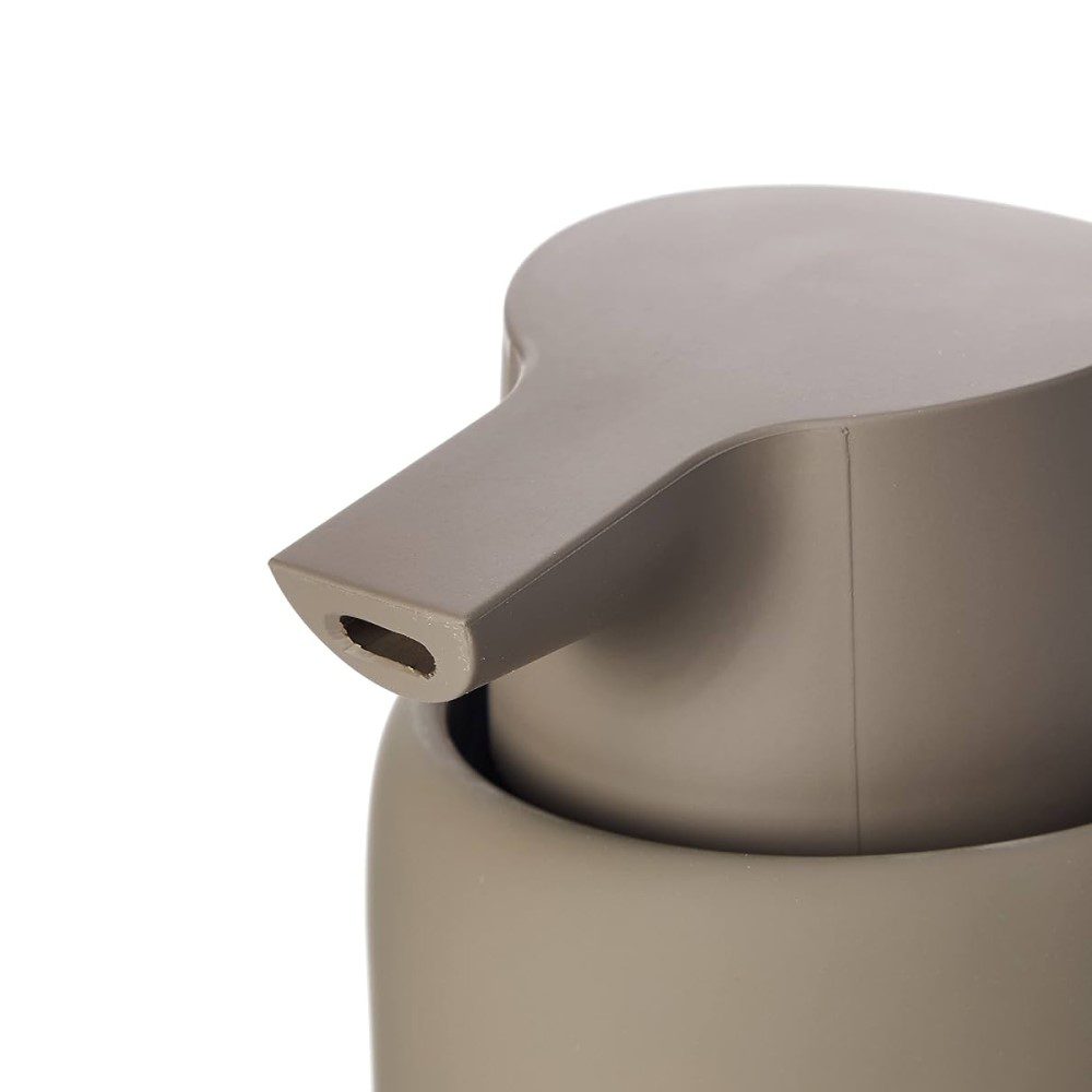 BLOMUS Sono Modern Soap Dispenser - 5.5 Inches Tall, Tan - Elegant Bathroom & Kitchen Liquid Soap Dispenser for Home Decor
