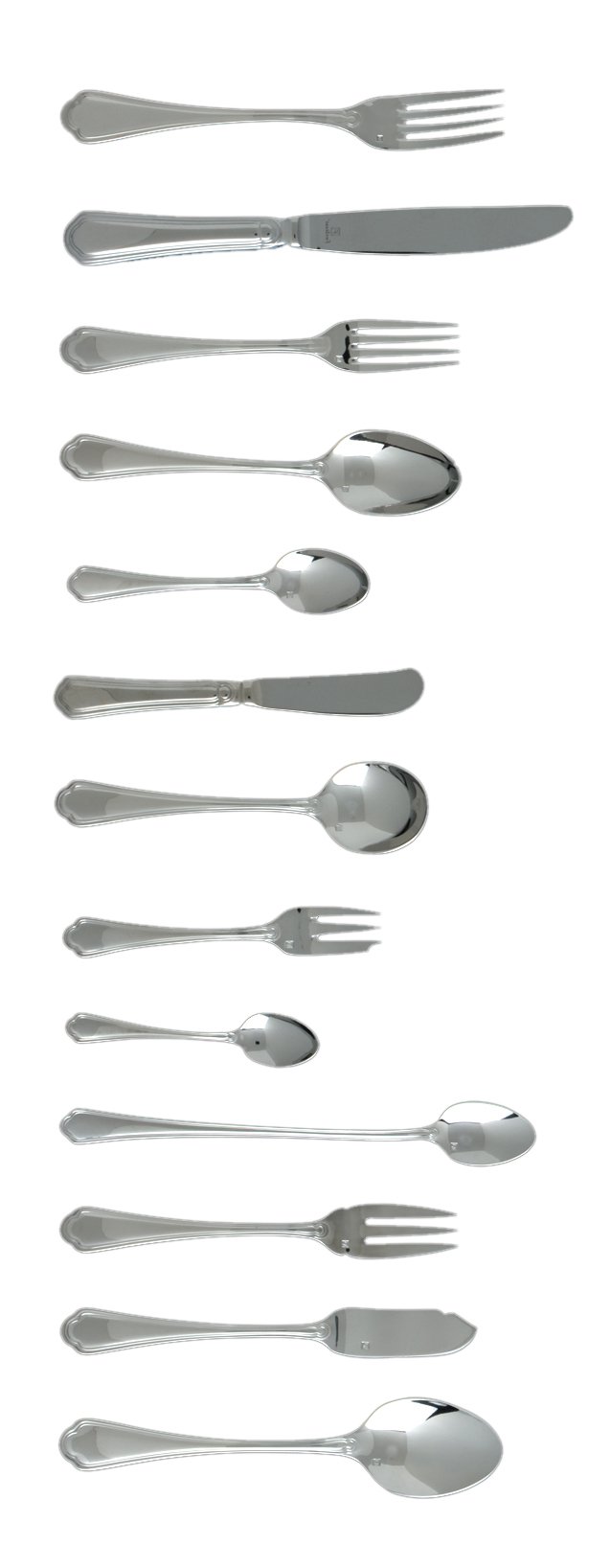 Fortessa Medici 18/10 Stainless Steel Table Spoons - Set of 12 Premium Flatware for Fine Dining, Restaurants & Elegant Dinner Parties