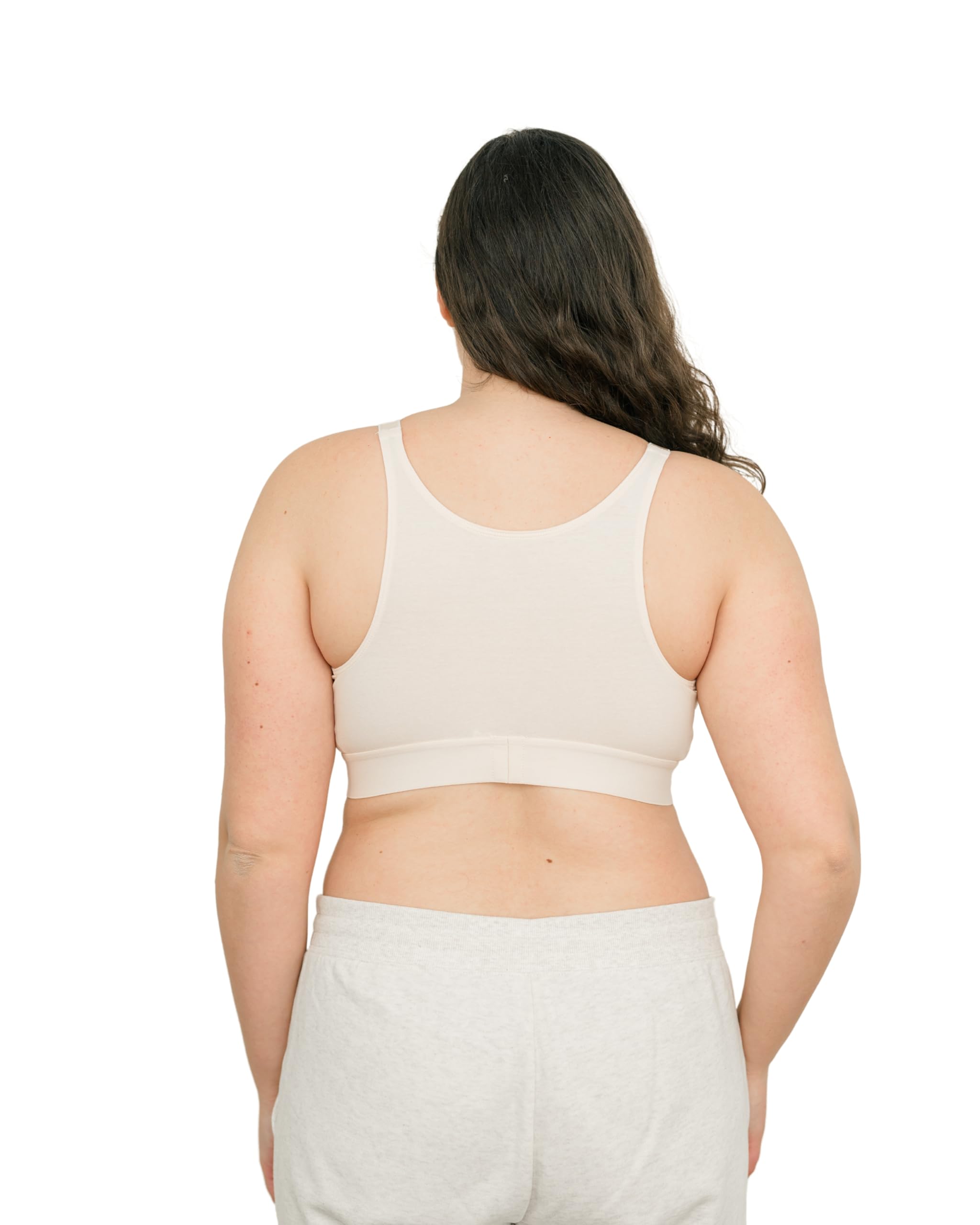 Comfortable Nursing & Sleep Maternity Bra - Soft Cotton, Adjustable Straps, Front Drop Down Cups for Easy Breastfeeding - Perfect for Pregnancy, Postpartum & Nighttime Nursing