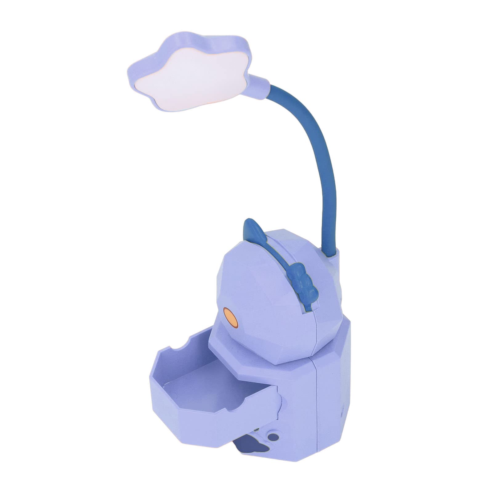 LED Desk Lamp with USB Charging - Adjustable Brightness Purple Table Lamp for Reading, Studying & Office Work - Perfect for Home, Dorm & Workspace Lighting
