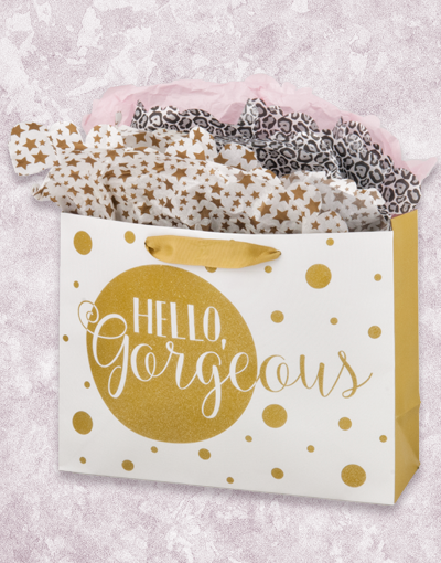 Hello Gorgeous Gift Bags for Women - Elegant Party Favor Bags for Birthdays, Weddings & Special Occasions | Premium Quality Gift Packaging