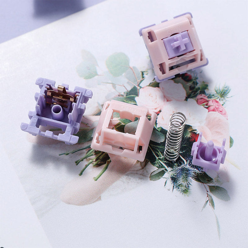 ACGAM MMD Princess V2 Linear Mechanical Keyboard Switches - Smooth & Quiet Gaming Switches for Custom Keyboards (Perfect for Typing, Gaming & Office Work)