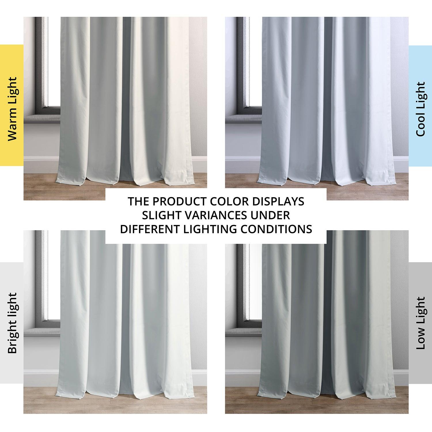 Light Silver Grey Blackout Curtains for Hotels & Bedrooms - Block 100% Sunlight, Noise Reduction, Thermal Insulation - Perfect for Home, Office, and Hospitality Use
