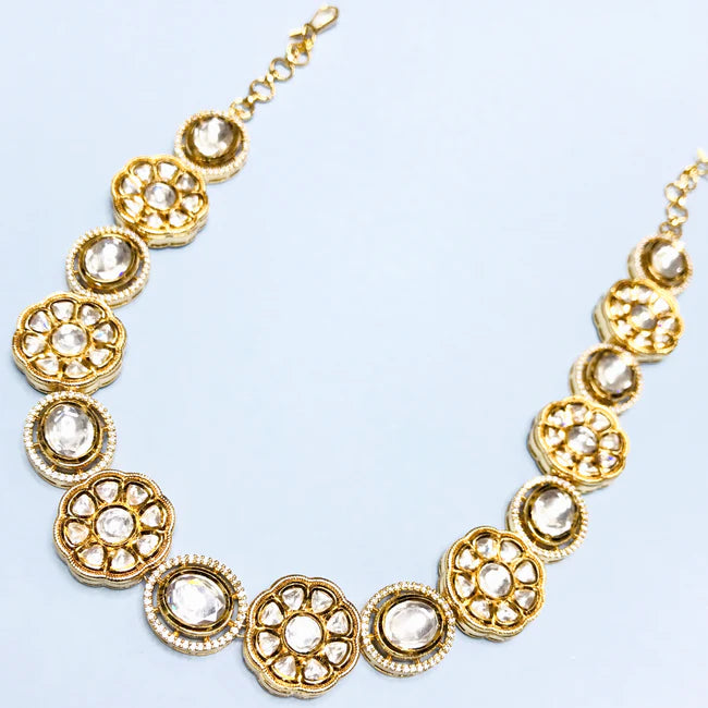 Royal Kundan Sheeshphool Mathapatti (D95) - Designer Gold Plated Indian Bridal Hair Jewelry for Weddings & Special Occasions