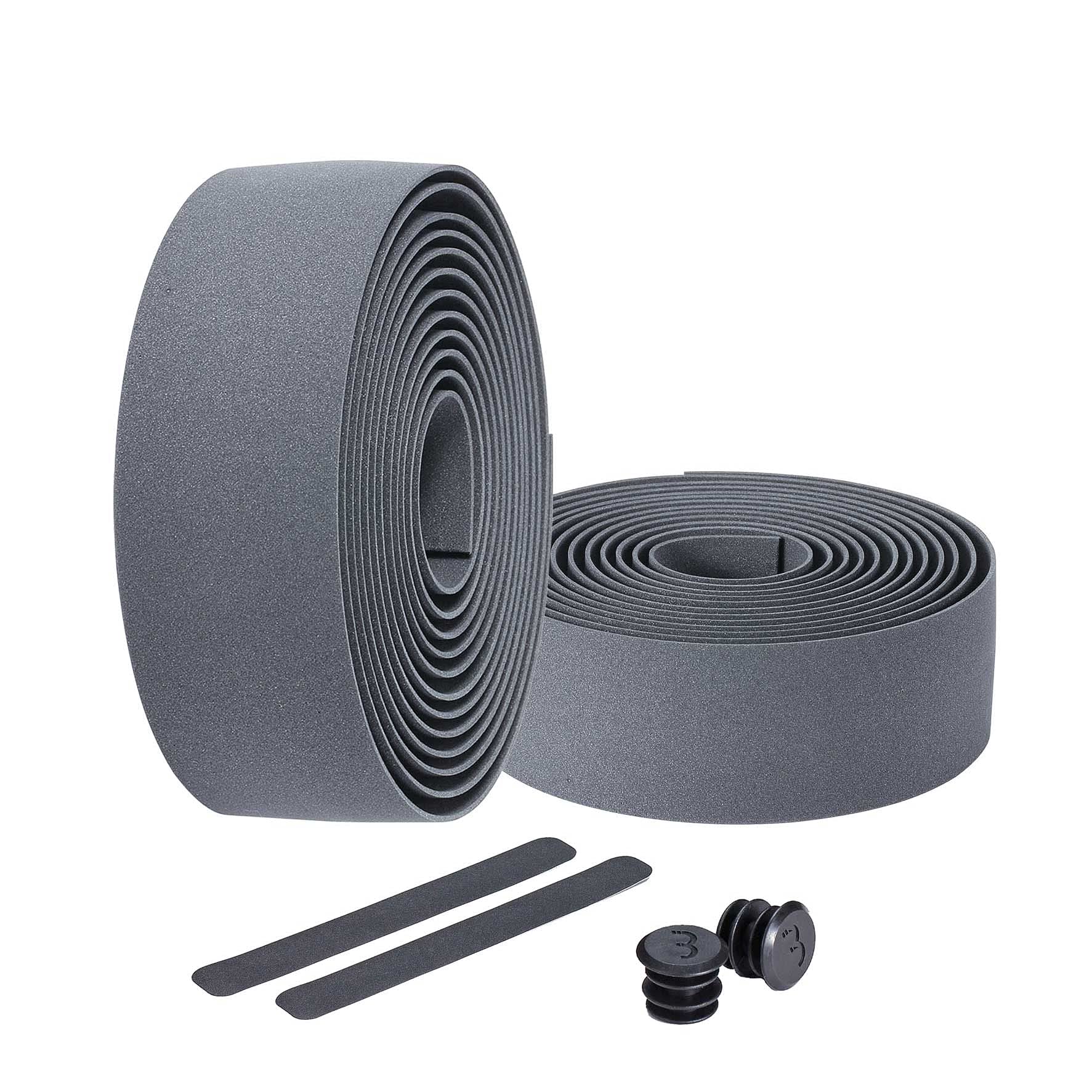 BBB RaceRibbon Cycling Handlebar Tape - Premium Grey Bike Bar Wrap for Road & Mountain Bikes - Non-Slip Grip for Comfortable Long Rides - Perfect for Commuting, Training & Racing