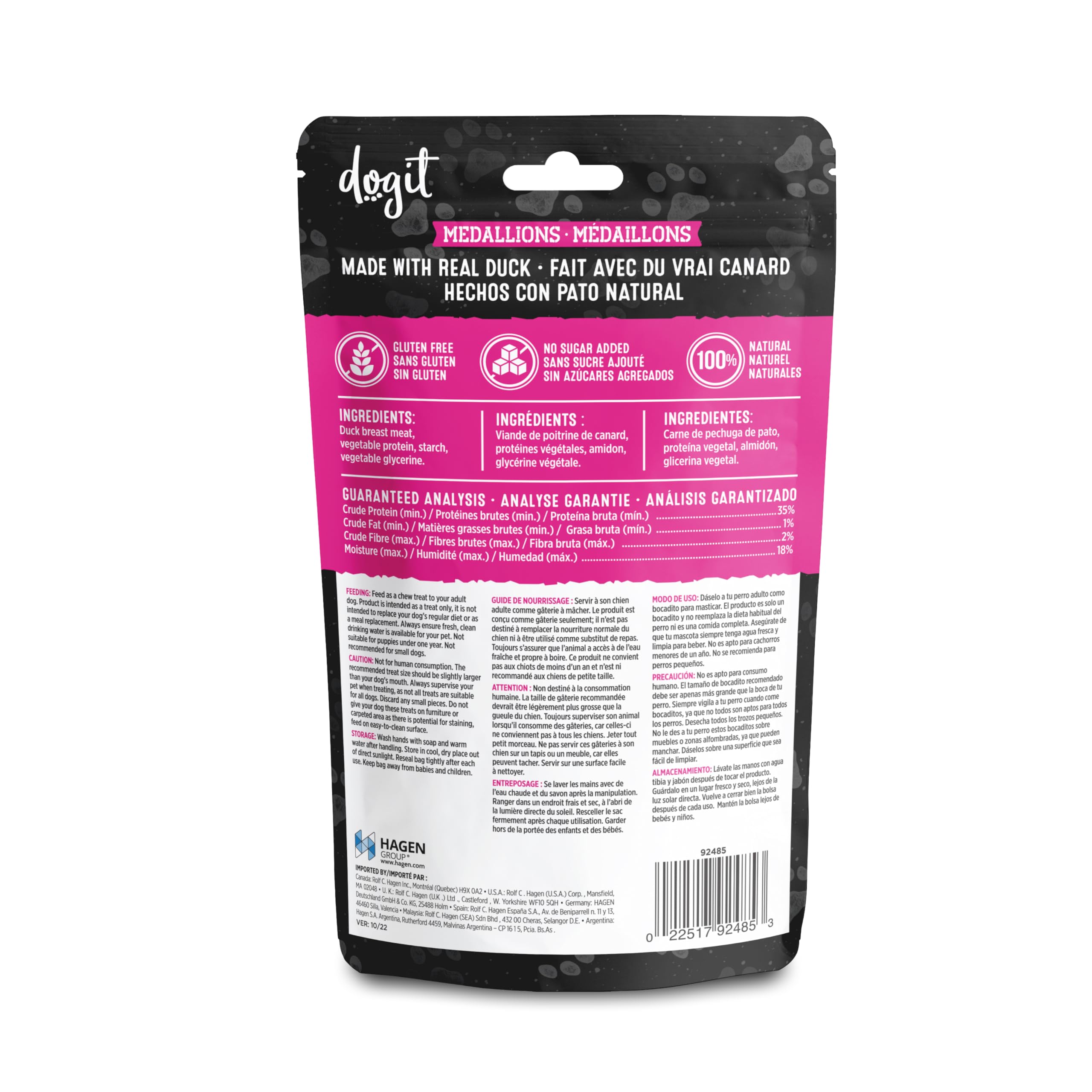 Premium Duck Medallions Dog Treats - 150g Grain-Free Snacks for Large & Medium Dogs | Natural Chews for Dental Health | Perfect for Training, Rewards & Playtime