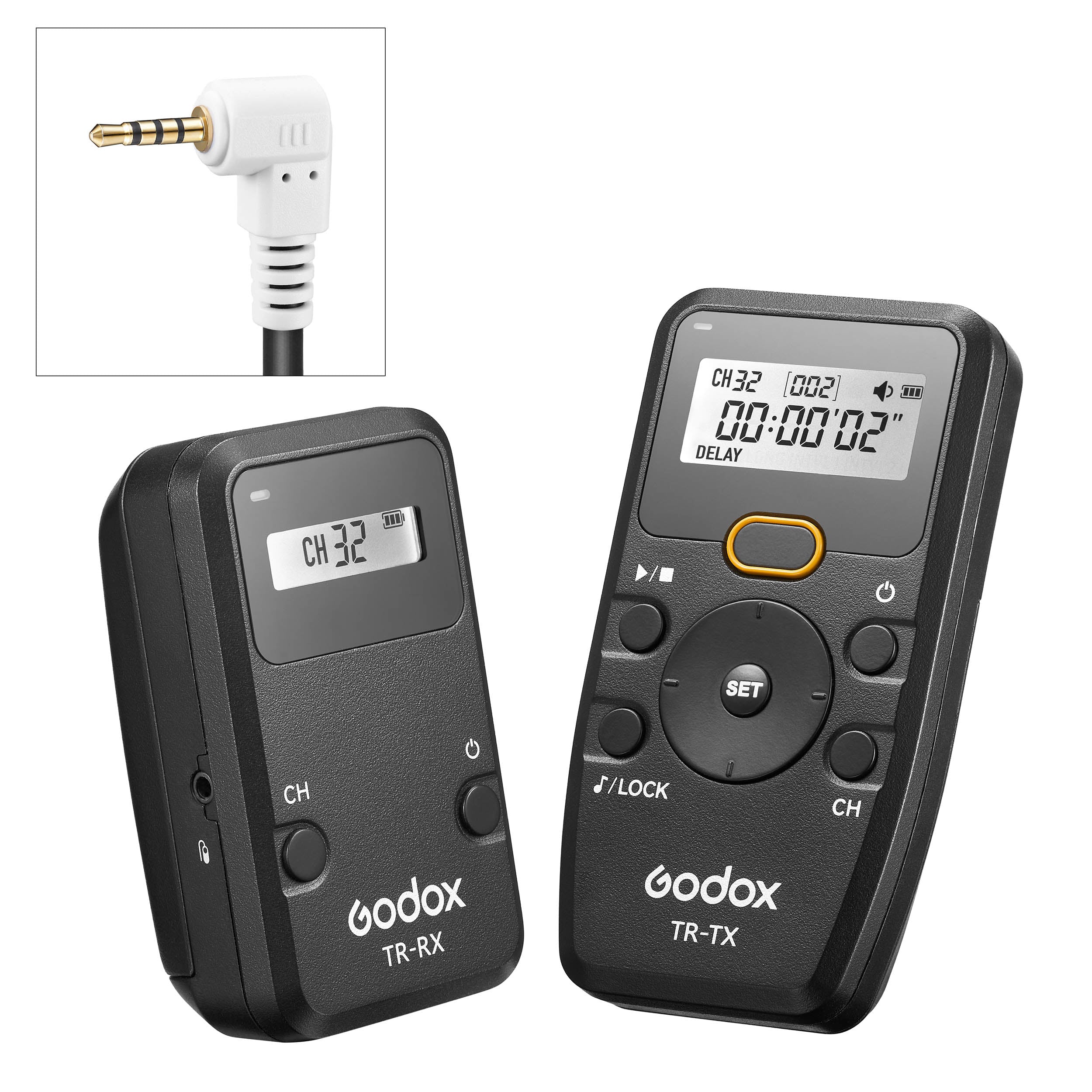 TR Series Wireless Timer Remote Shutter Release with Built-in Intervalometer for DSLR Cameras - Perfect for Time-Lapse Photography, Long Exposure & Group Shots