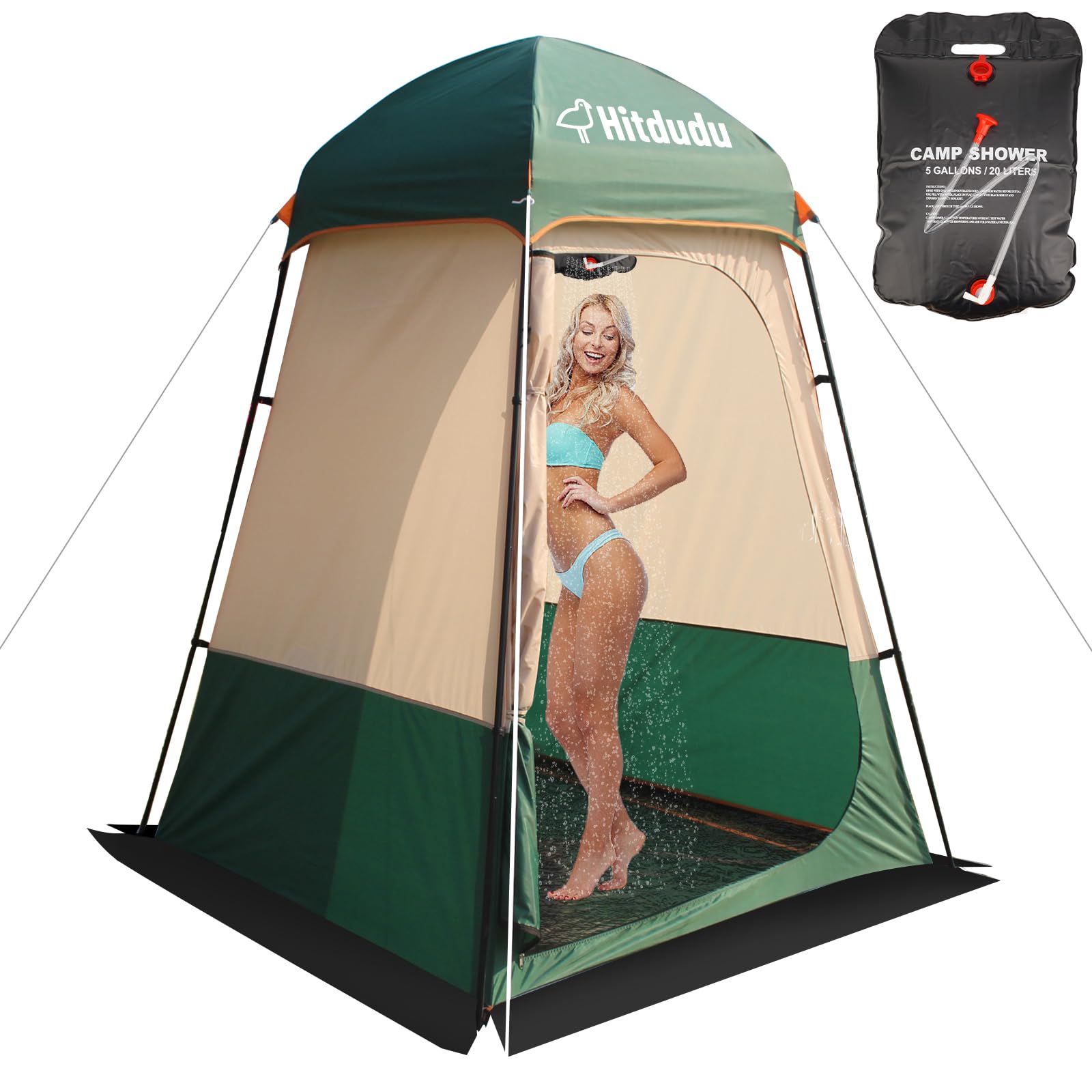 Portable Shower Tent for Camping & Beach - Privacy Changing Room, Outdoor Shelter & Toilet Stall with Water Bag | Perfect for Camping Trips, Beach Days & Outdoor Adventures