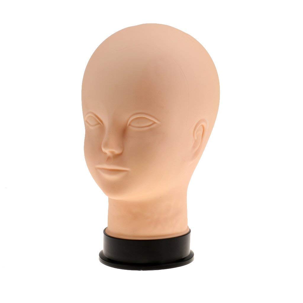 Professional Makeup Mannequin Head with Wig Stand - Ideal for Eyelash Extensions, Makeup Practice, Acupuncture & Massage Training - Perfect for Beauty Schools & Salon Professionals