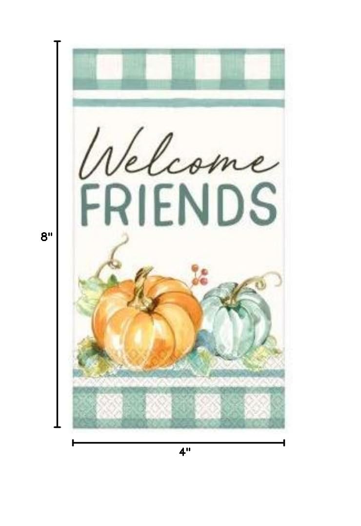 Welcome Friends Guest Paper Towels - 16 Count | Soft & Absorbent for Parties, Events & Home Use