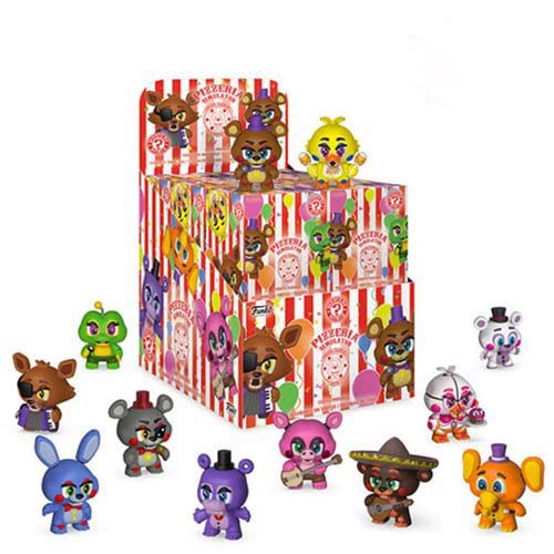 Funko Mystery Minis: Five Nights at Freddy's Pizza Simulator - Case of 12 Collectible Figures | Horror Game Merchandise for Fans & Collectors | Perfect for Display, Gifts, and Gaming Room Decor