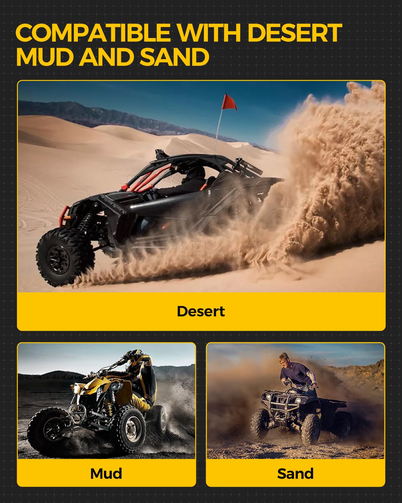 KYX 19x7-8 ATV/UTV Tires - Set of 2 Tubeless 4-Ply Tires for Go Kart, Racing, Four Wheeler, Quad & Mini Bike | All-Terrain Performance for Street, Mud, Sand & Off-Road Trails | Perfect for Adventure Riding & Off-Road Racing