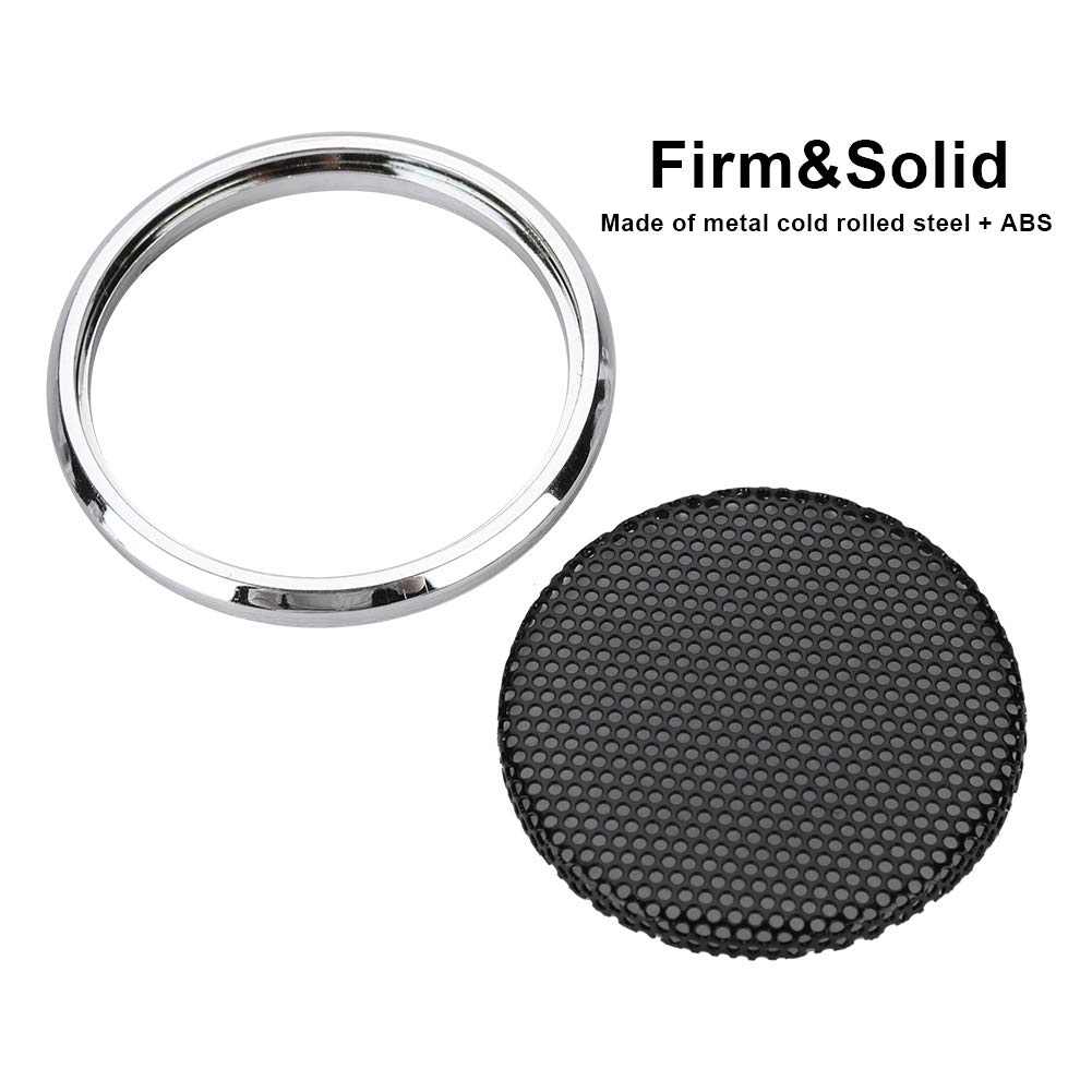 Dioche 1 Inch Speaker Grill Cover - 2 Pack Steel Mesh Protective Grills for Audio Speakers | Decorative & Durable Speaker Protection for Home Theater, Studio, and Car Audio Systems