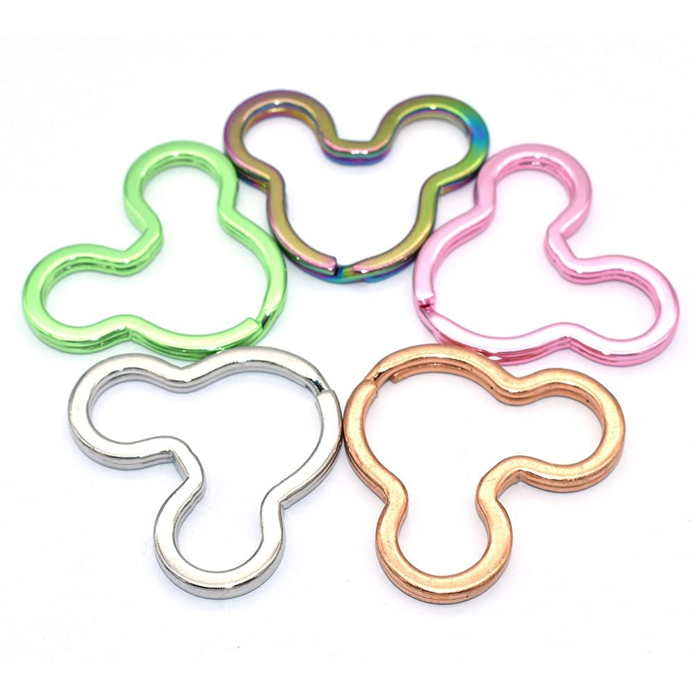 10PCS Mouse-Shaped Keychains - DIY Accessories for Necklaces, Jewelry, Bags & Purse Decorations - Cute Gifts for Pet Lovers & Kawaii Style Enthusiasts (Perfect for Keychains, Backpacks & Party Favors)