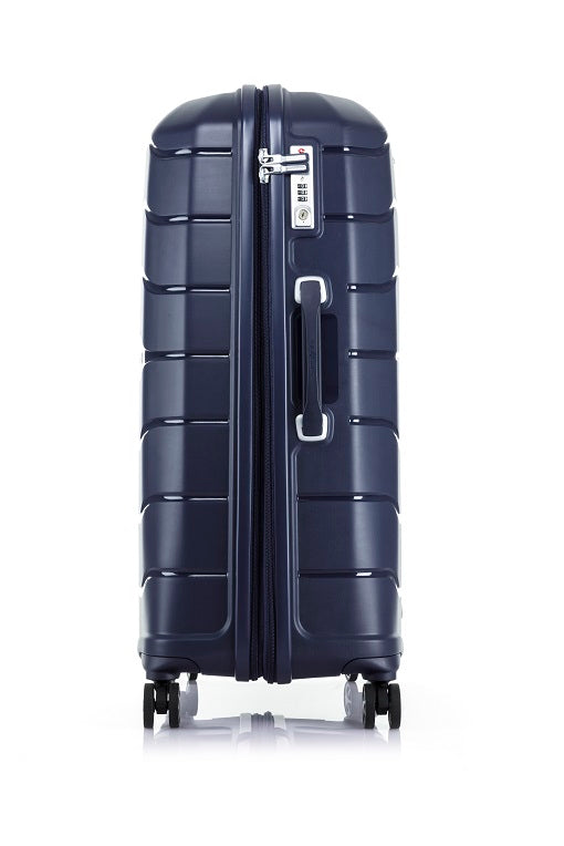 Samsonite Oc2lite 75cm Large 4 Wheel Hard Shell Suitcase - Lightweight Spinner Luggage with TSA Lock, Navy Blue - Perfect for Business Travel & International Vacations