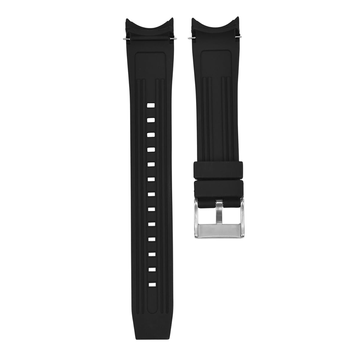 23mm Rubber Watch Band Strap for Citizen Eco-Drive Promaster Aqualand Chronograph - Durable Black Replacement Strap for Diving, Swimming & Outdoor Activities