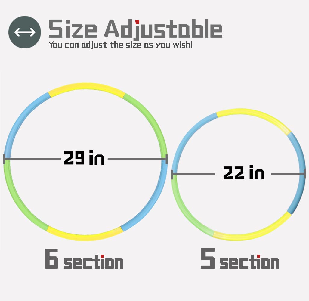 Adjustable Kids Exercise Hoops Set (6-Piece) - 29