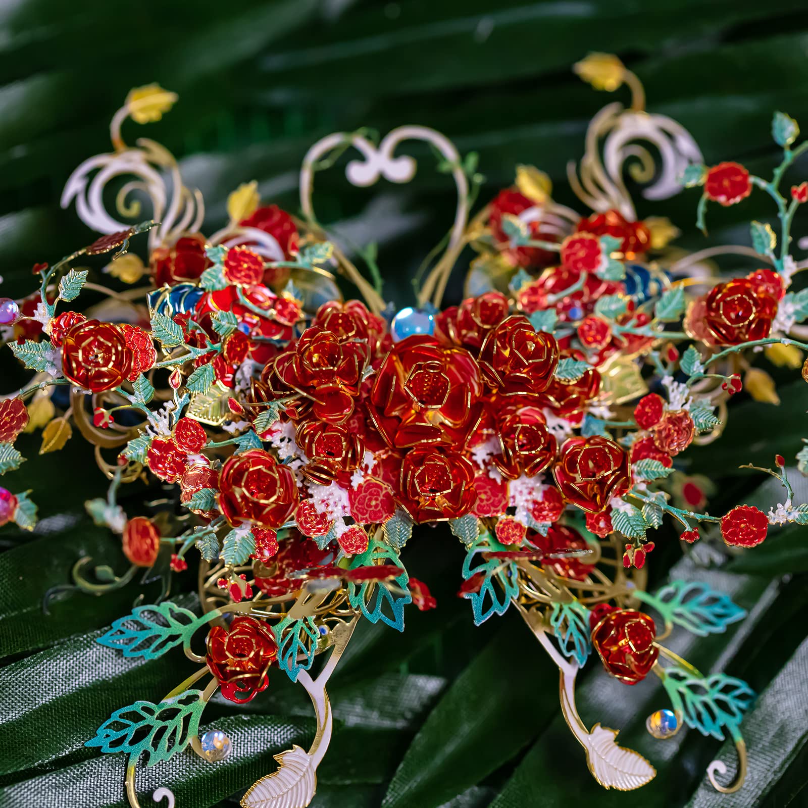 3D Metal Puzzle for Adults - Flower and Butterfly A-Spring Dawn Model Kit | DIY Miniature Building Set for Beginners | Unique Birthday, Christmas Gift for Dad & Home Decor | Relaxing Craft Activity for Stress Relief & Office Desk Display