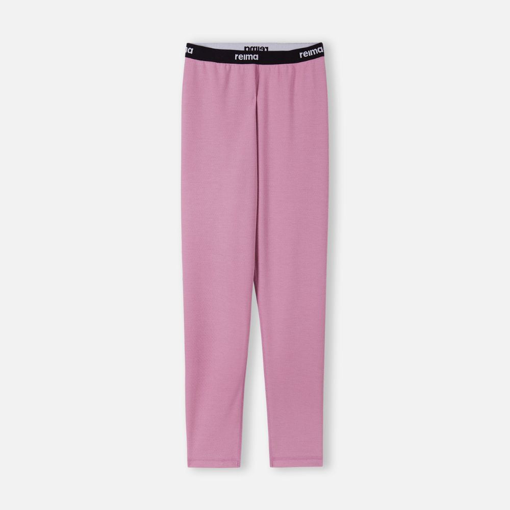 Reima Lani Thermal Base Layer Set for Kids - Soft Winter Underwear Set, Mauve Pink | Warm Thermal Underwear for Outdoor Activities, Skiing & Snow Play