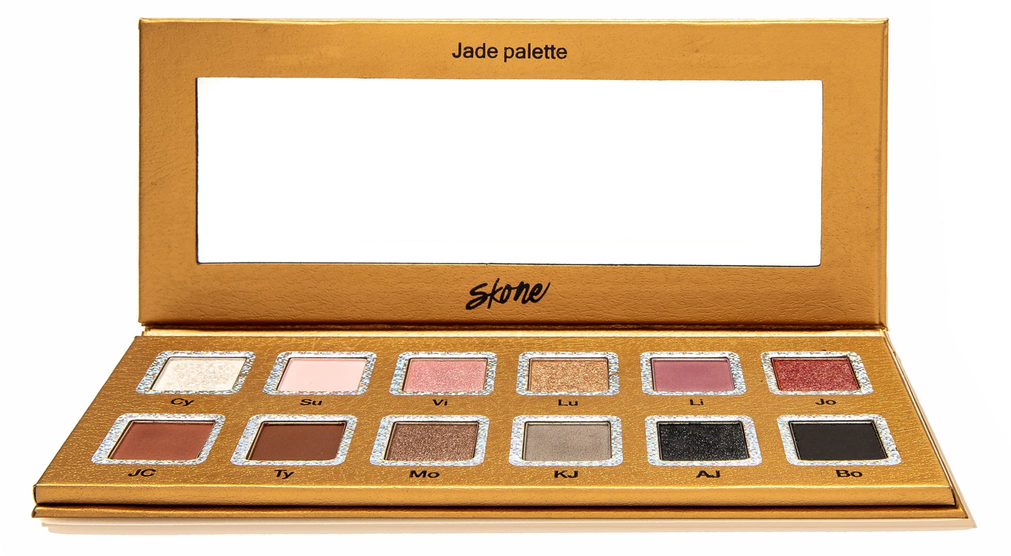 Skone Jade Eyeshadow Palette - Matte & Shimmer Colors for Longwear Makeup | Perfect for Day & Night Looks