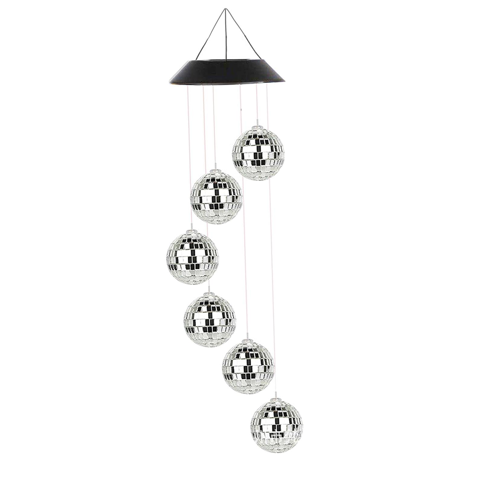 Baoblaze Solar Wind Chimes with Color Changing LED Lights - Waterproof Solar Powered Hanging Crystal Ball for Outdoor Decor - Perfect for Patio, Garden, Yard, and Party Decorations