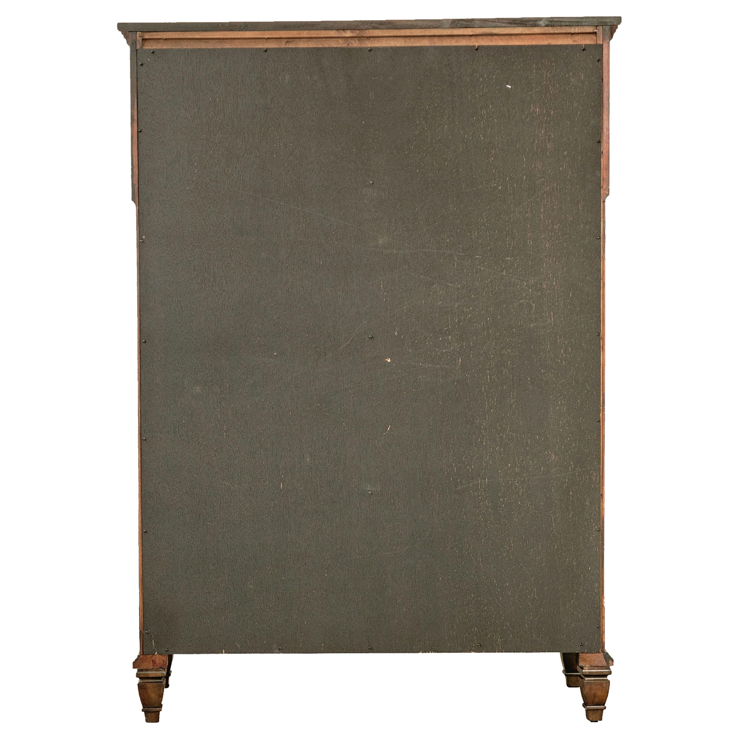 Coaster Home Furnishings 8-Drawer Wooden Dresser - Traditional Bedroom Chest with Chiffonier, Tall Clothing Storage Cabinet in Weathered Brown (223035) | Perfect for Master Bedroom, Guest Room & Apartment Organization